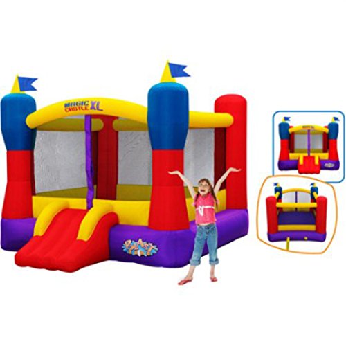 Blast Zone Magic Castle XL10 - Inflatable Bouncer with Blower - Premium Quality - Large - Holds 5 Kids - Fast Setup